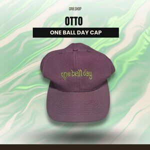 One Ball Day Purple Embroidered Cap By Otto Cap Adjustable Fit Made In Taiwan Gr
